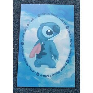 Disney Lilo & Stitch Sign Ohana Means Family 13 in x 19 in Wooden Wall Decor Art